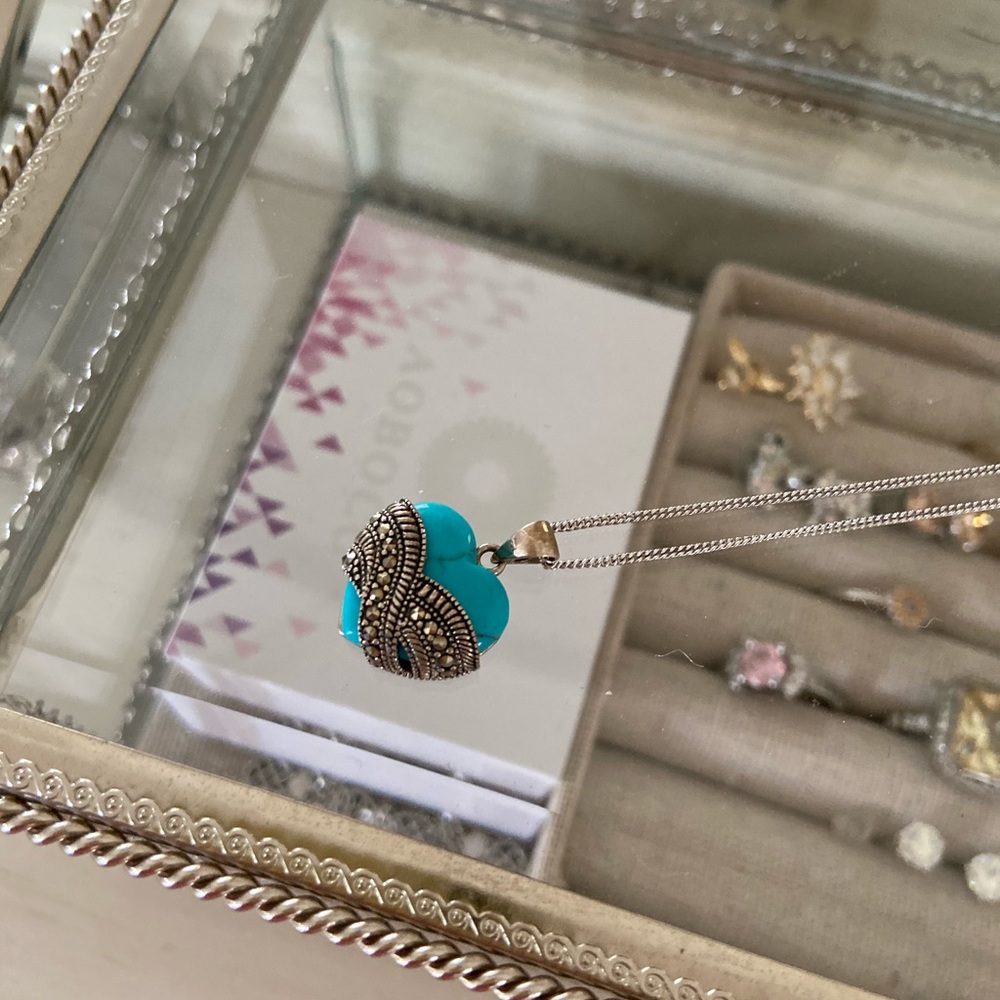 Beautiful Turquoise Heart Necklace